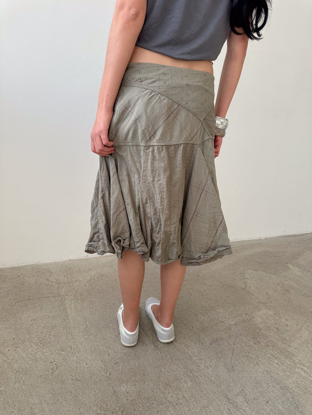low rise boho skirt / size s-m