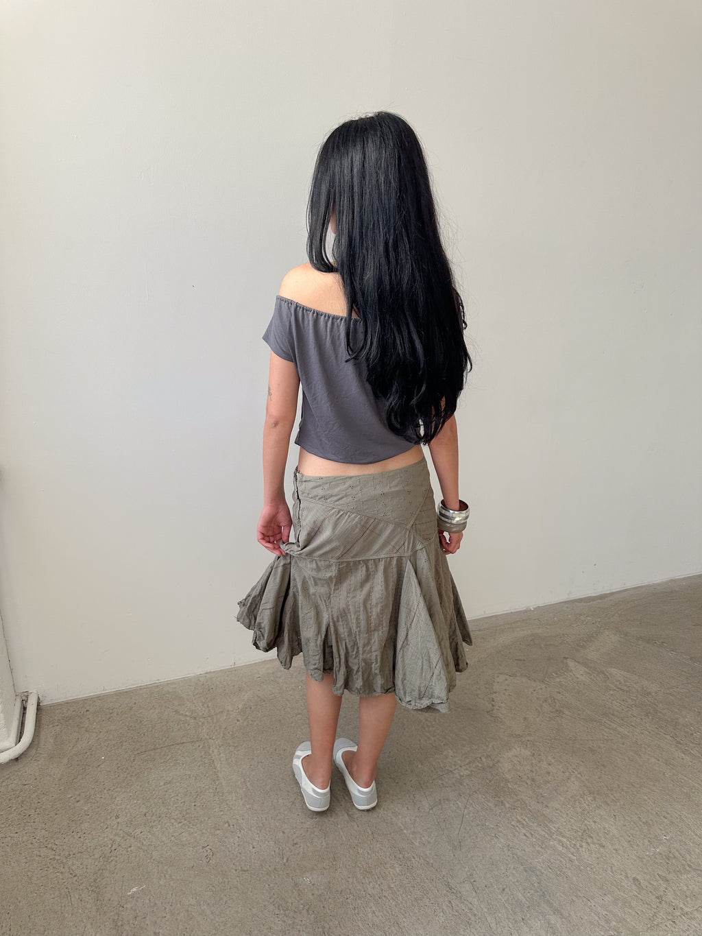 low rise boho skirt / size s-m