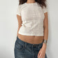 MORGAN MESH BABY TEE ◦ SIZE S