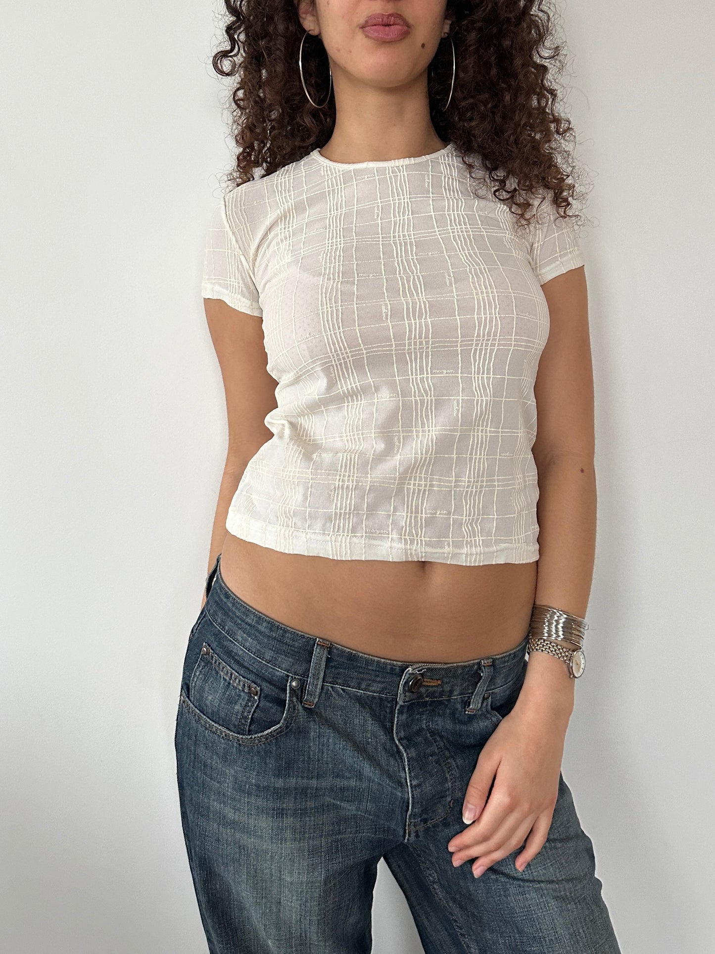 MORGAN MESH BABY TEE ◦ SIZE S