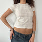 MORGAN MESH BABY TEE ◦ SIZE S