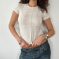 MORGAN MESH BABY TEE ◦ SIZE S