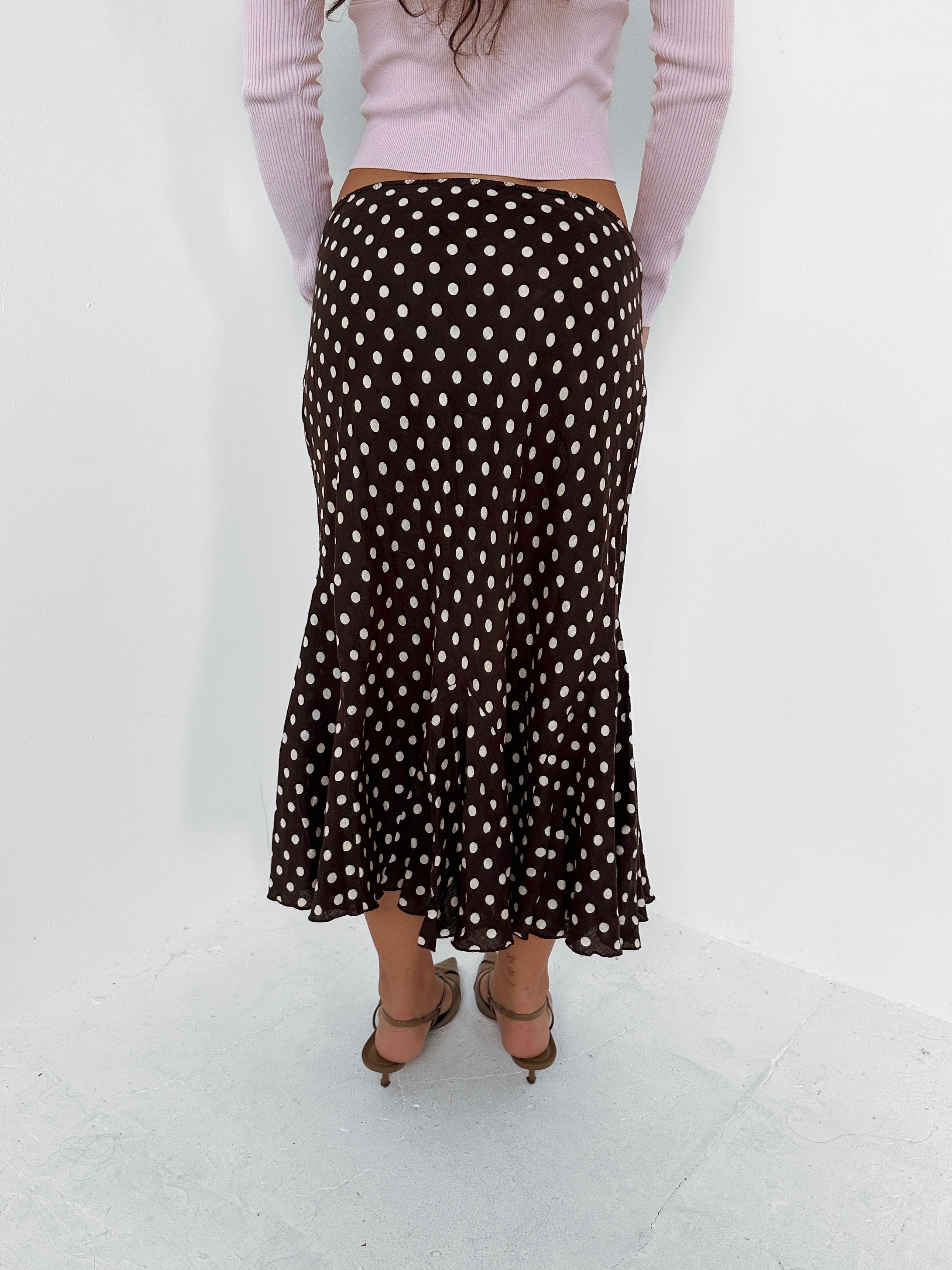 polka dot skirt — size s