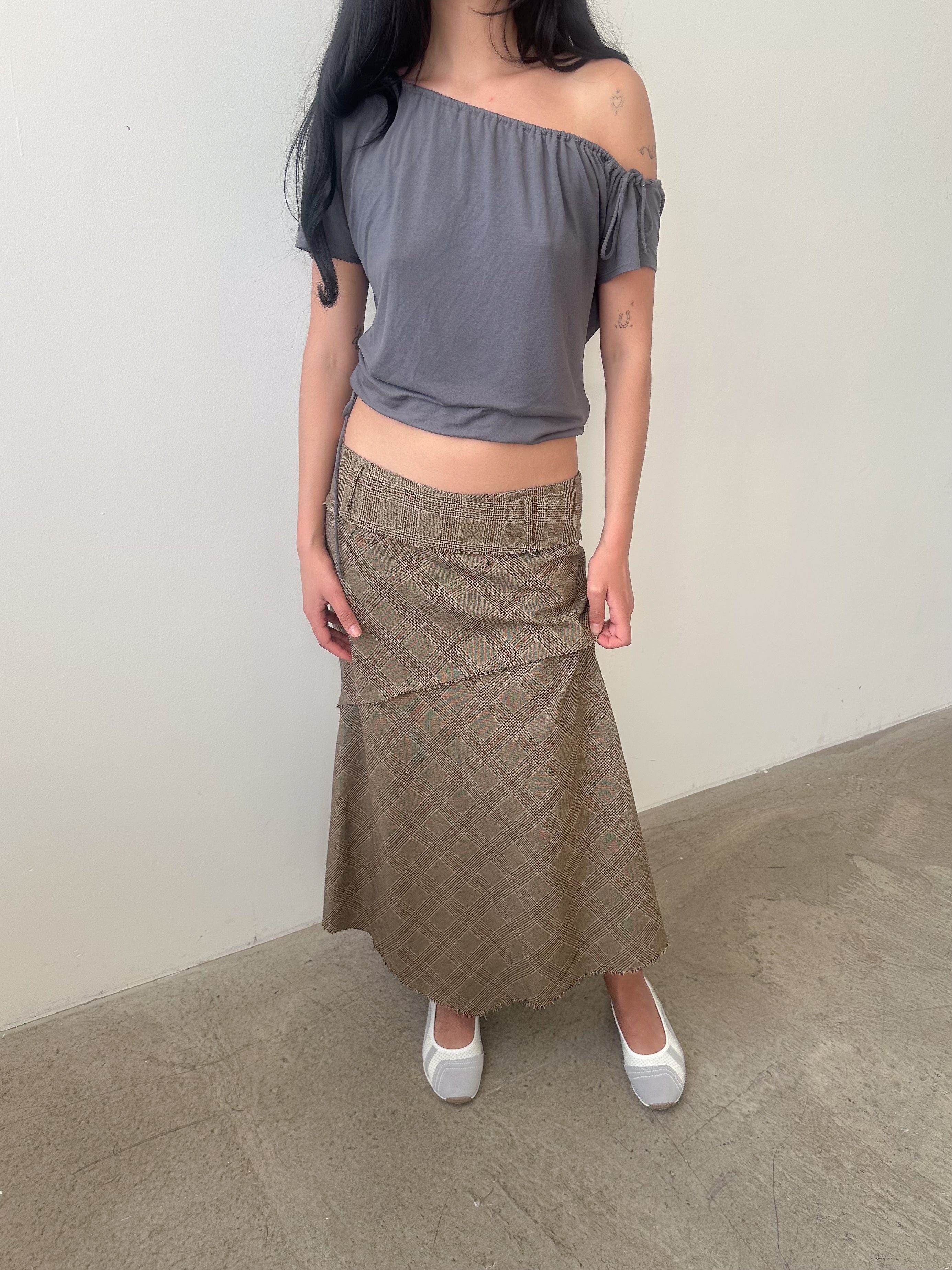 low rise boho skirt / size s