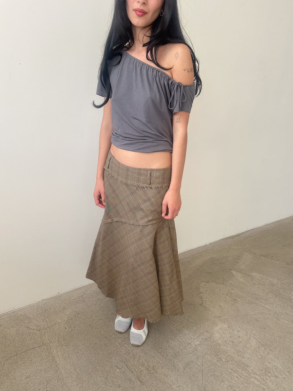low rise boho skirt / size s