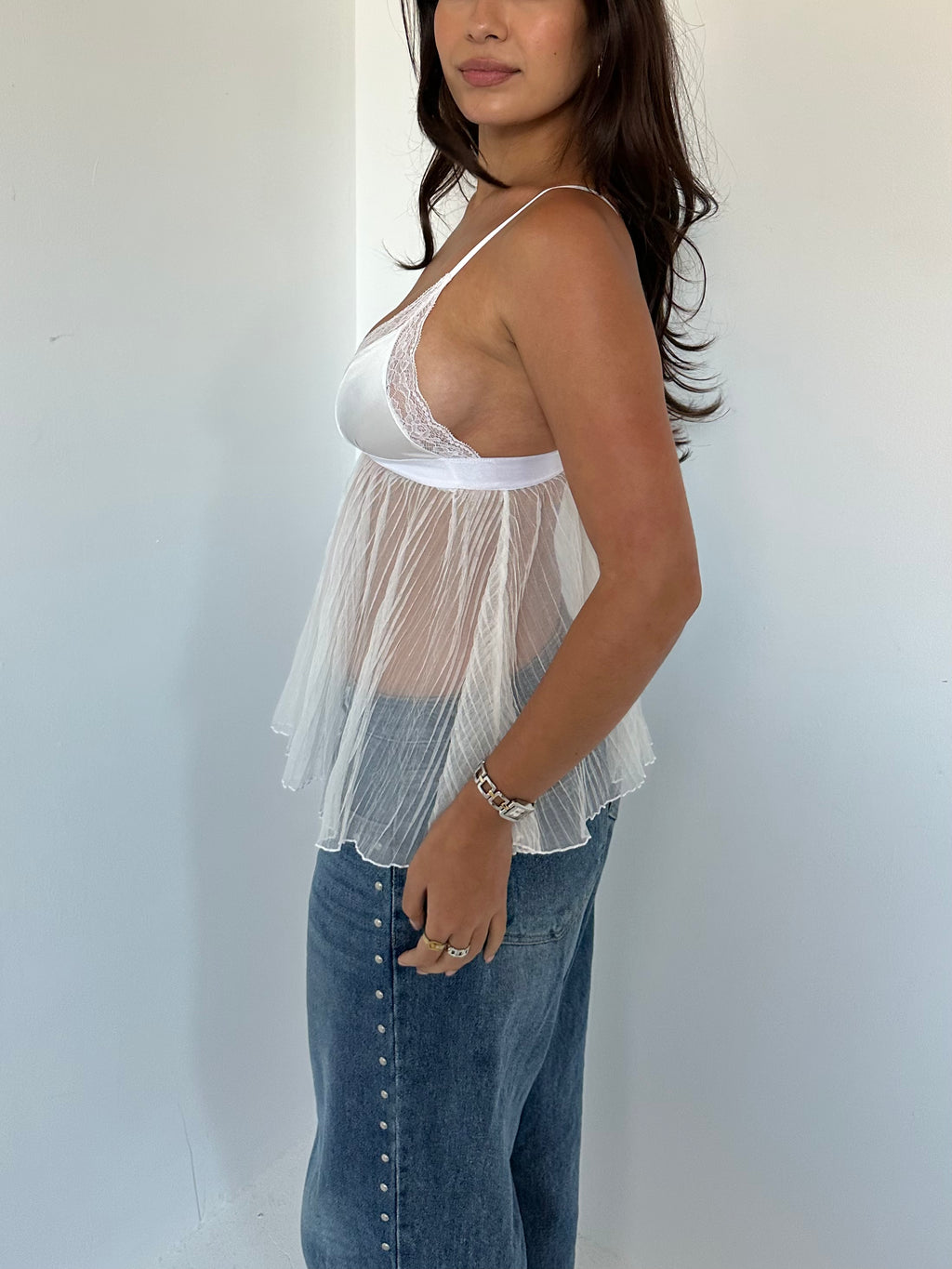 babydoll cami top — size s
