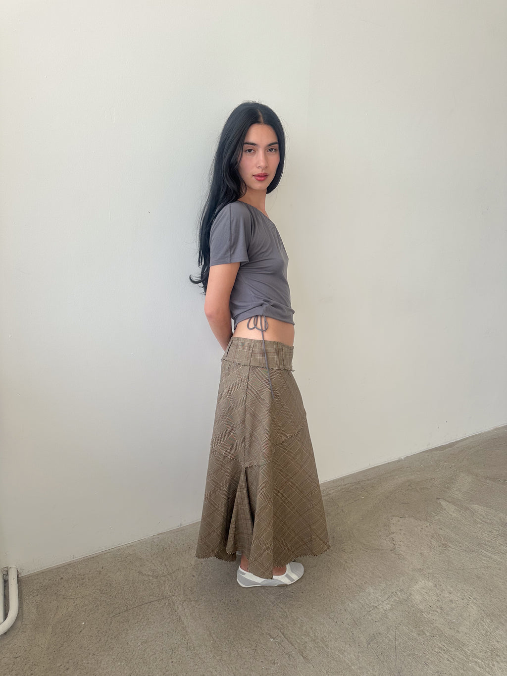 low rise boho skirt / size s