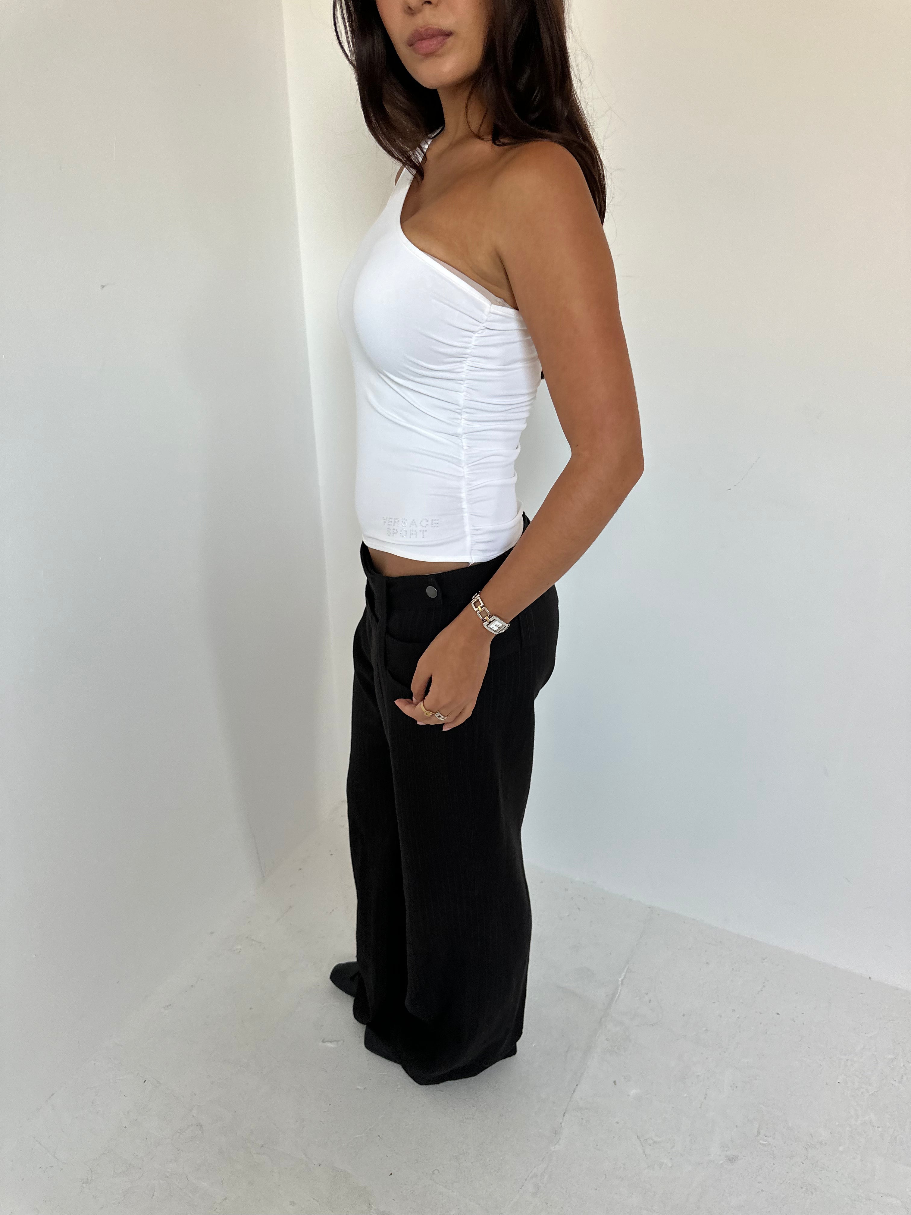 wide leg trousers — size m