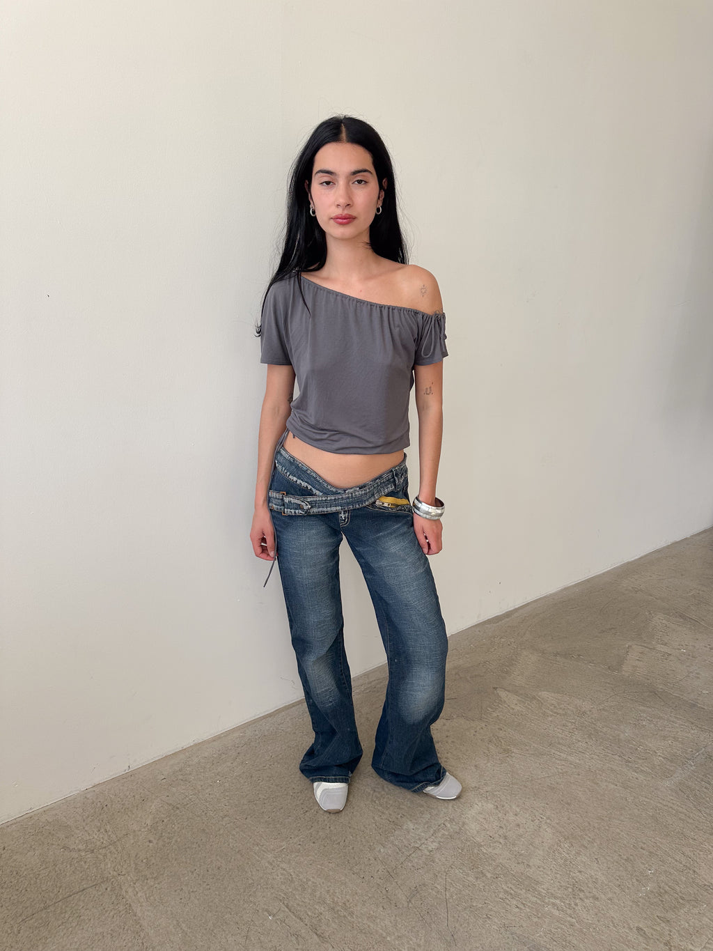 low rise jeans / size m-l