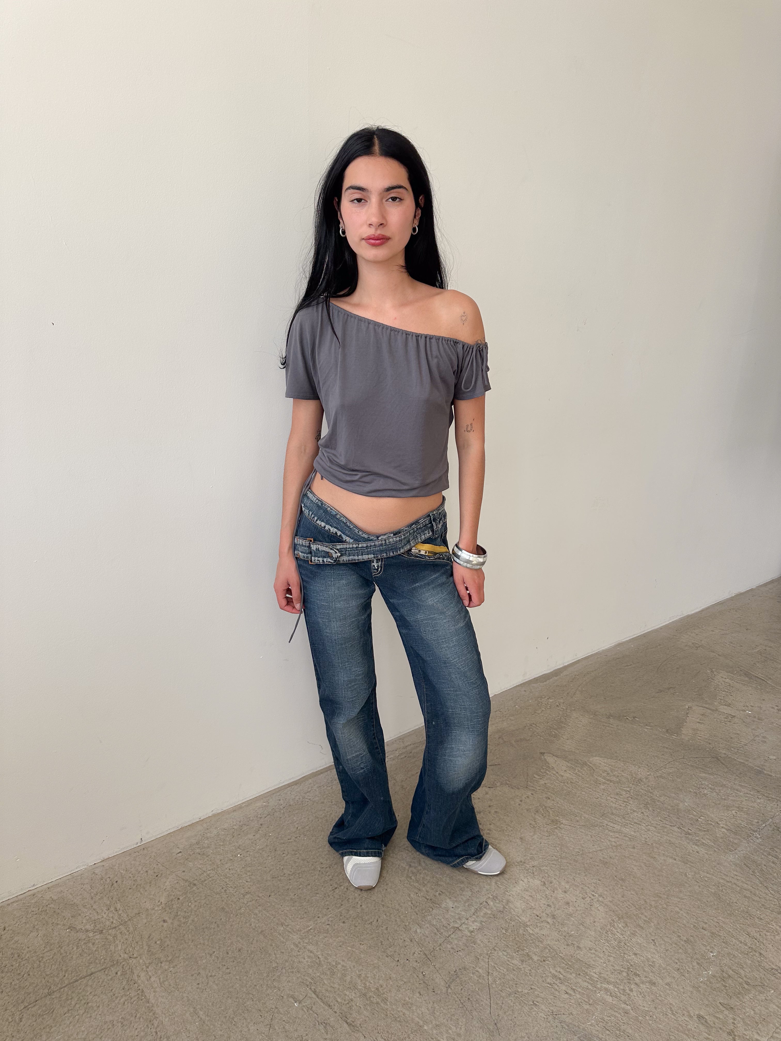 low rise jeans / size m-l