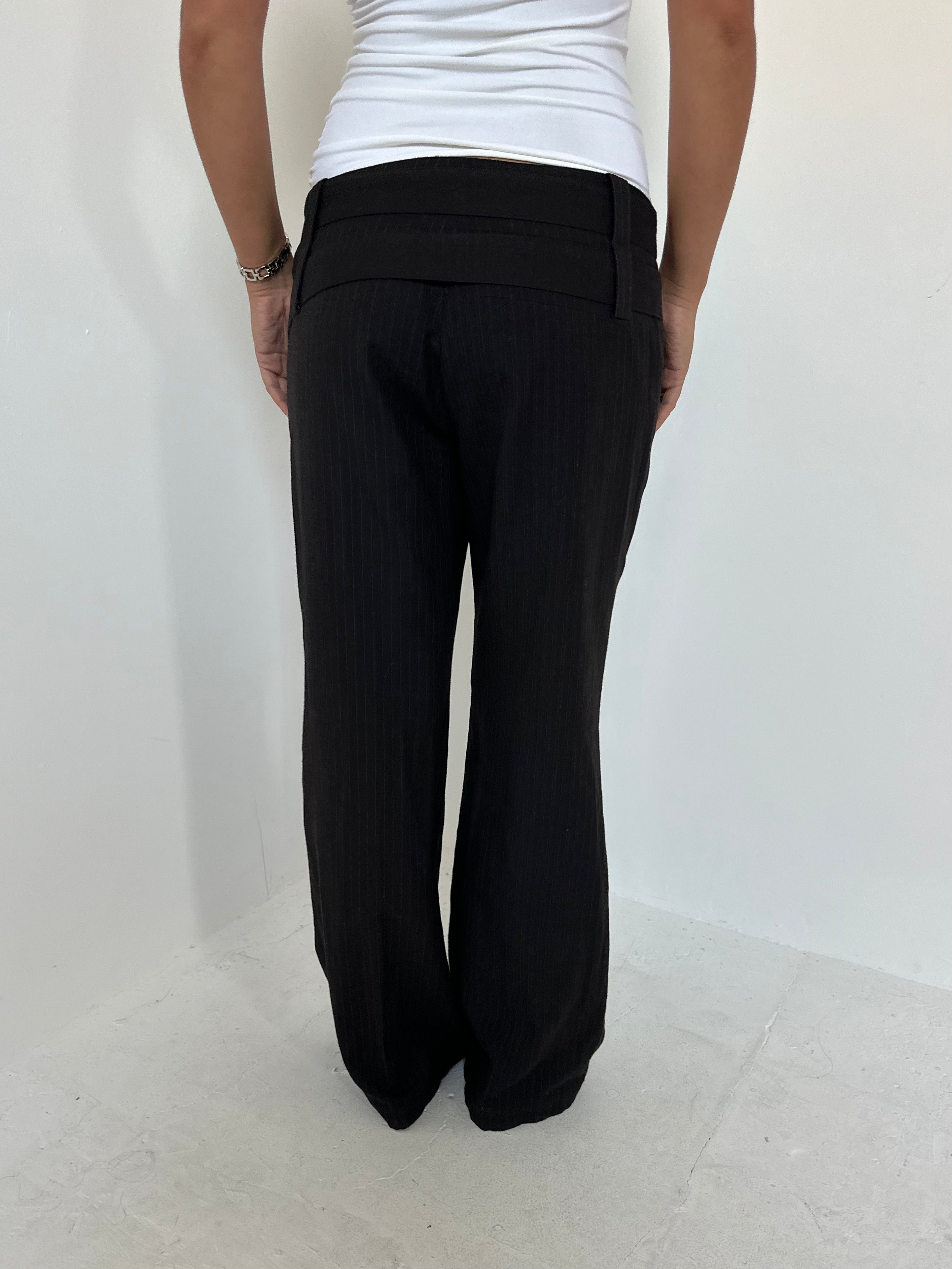 wide leg trousers — size m
