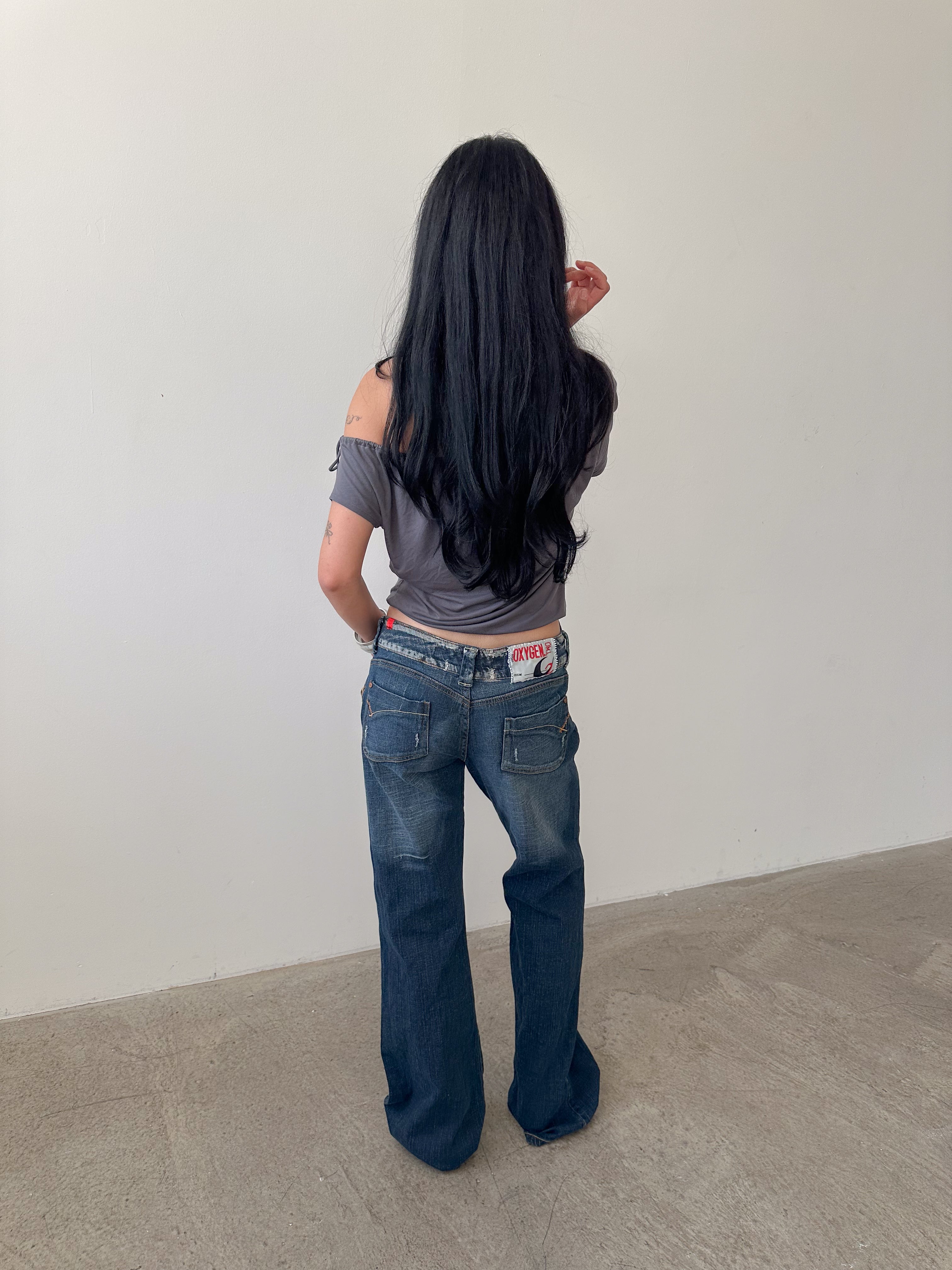 low rise jeans / size m-l