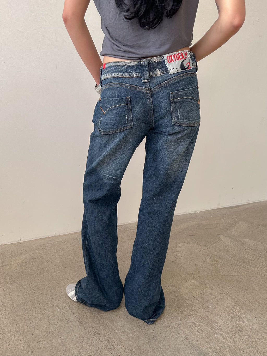 low rise jeans / size m-l