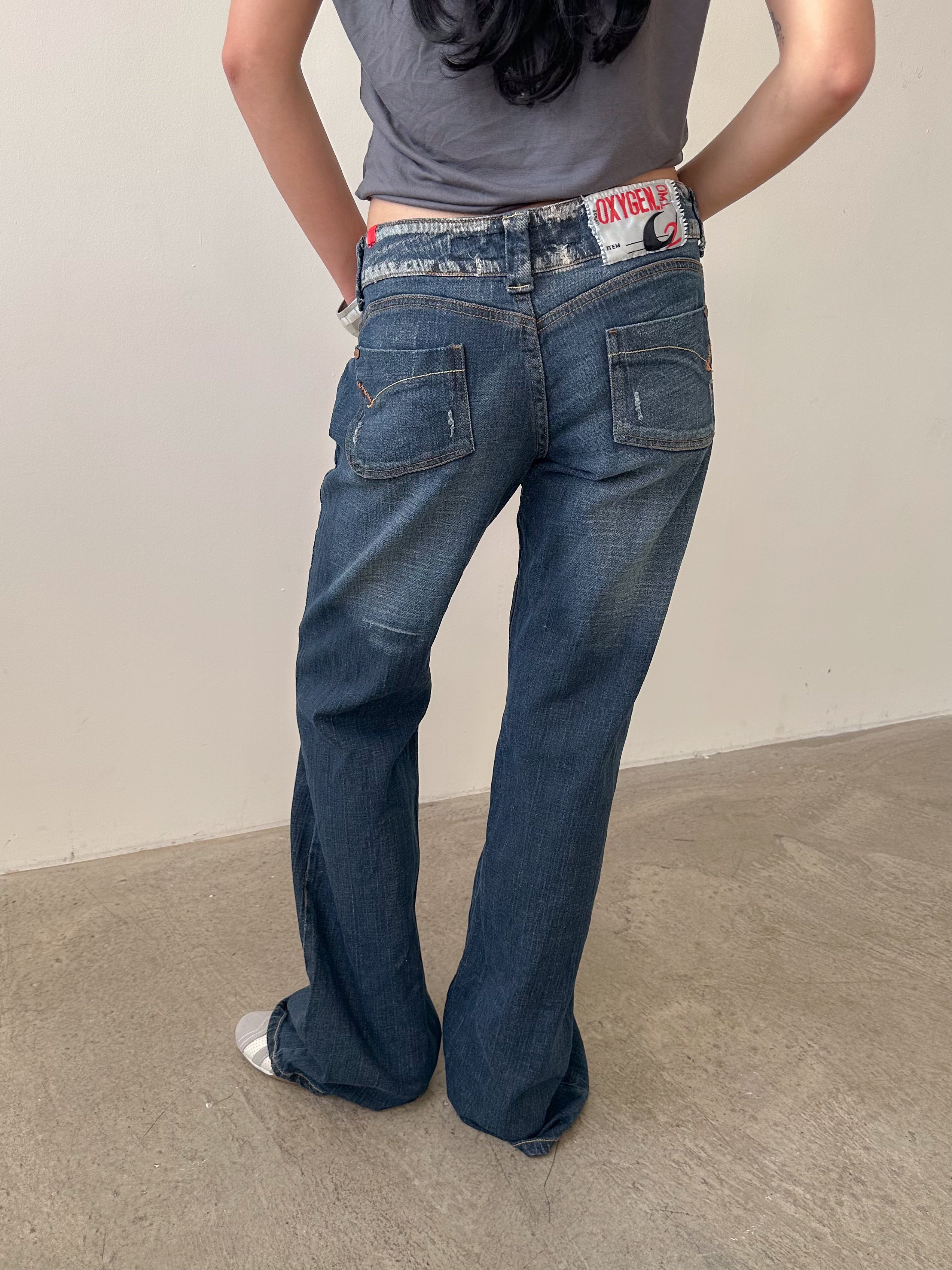 low rise jeans / size m-l