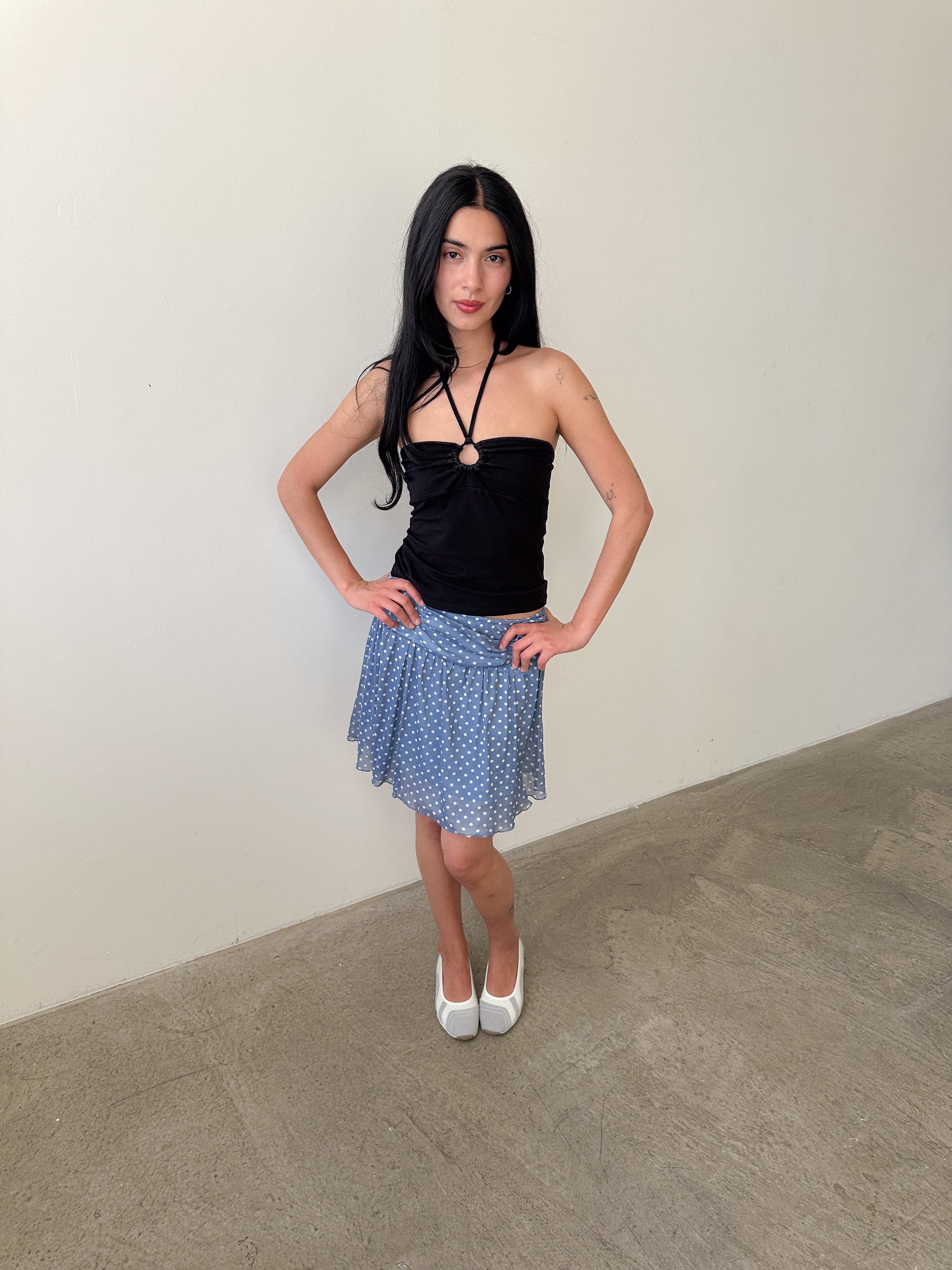 polka dot skirt / size xs-m (really stretchy)