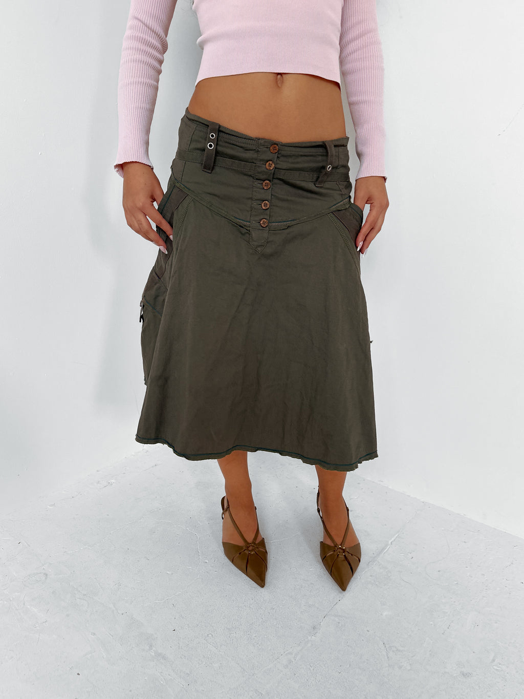 drop waist skirt — size s