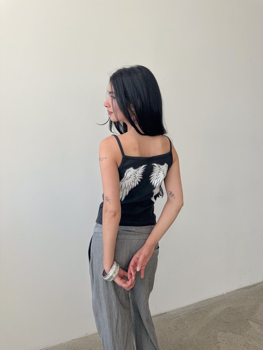 angel wings tank top / size s