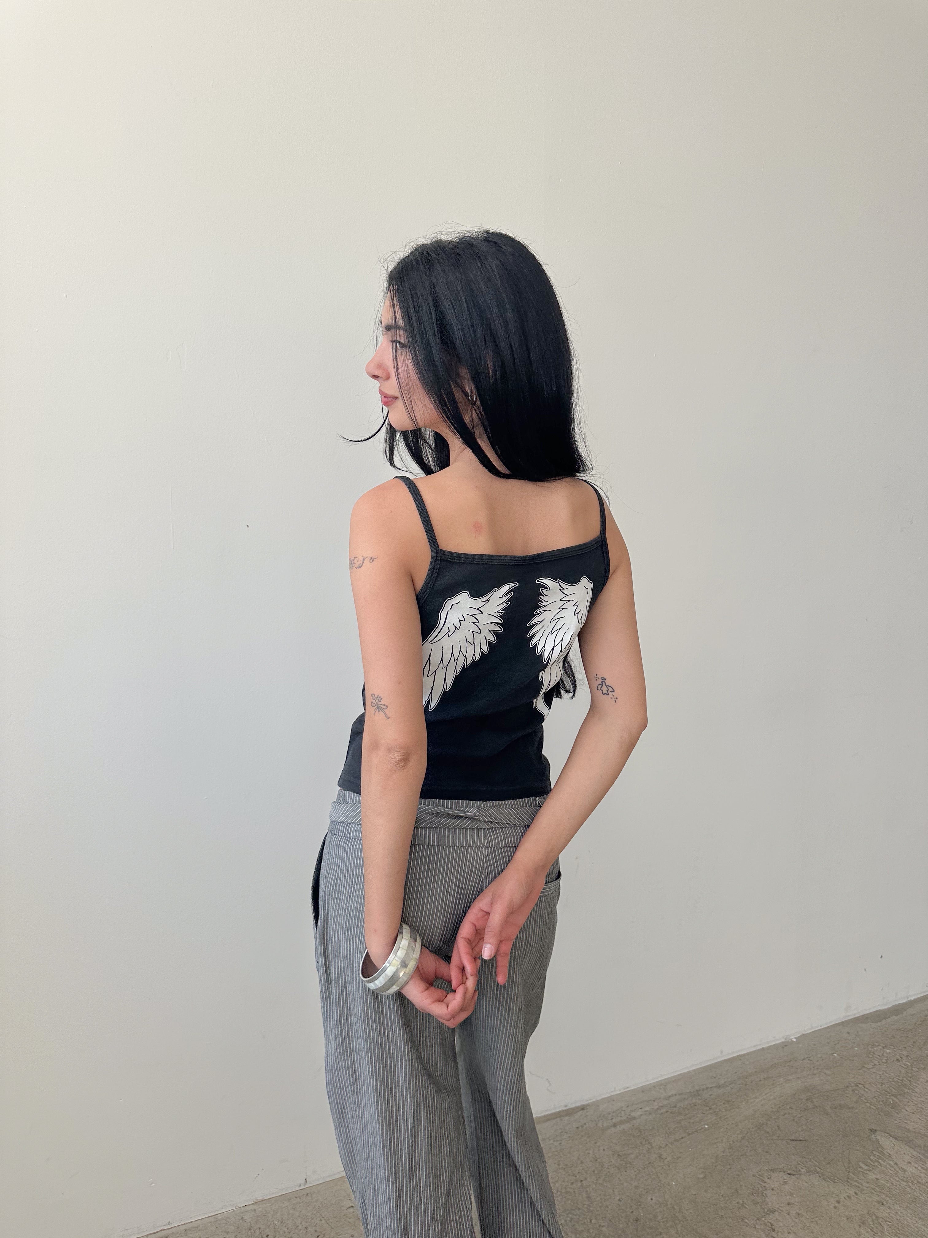 angel wings tank top / size s
