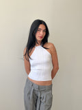 halter neck top / size xs
