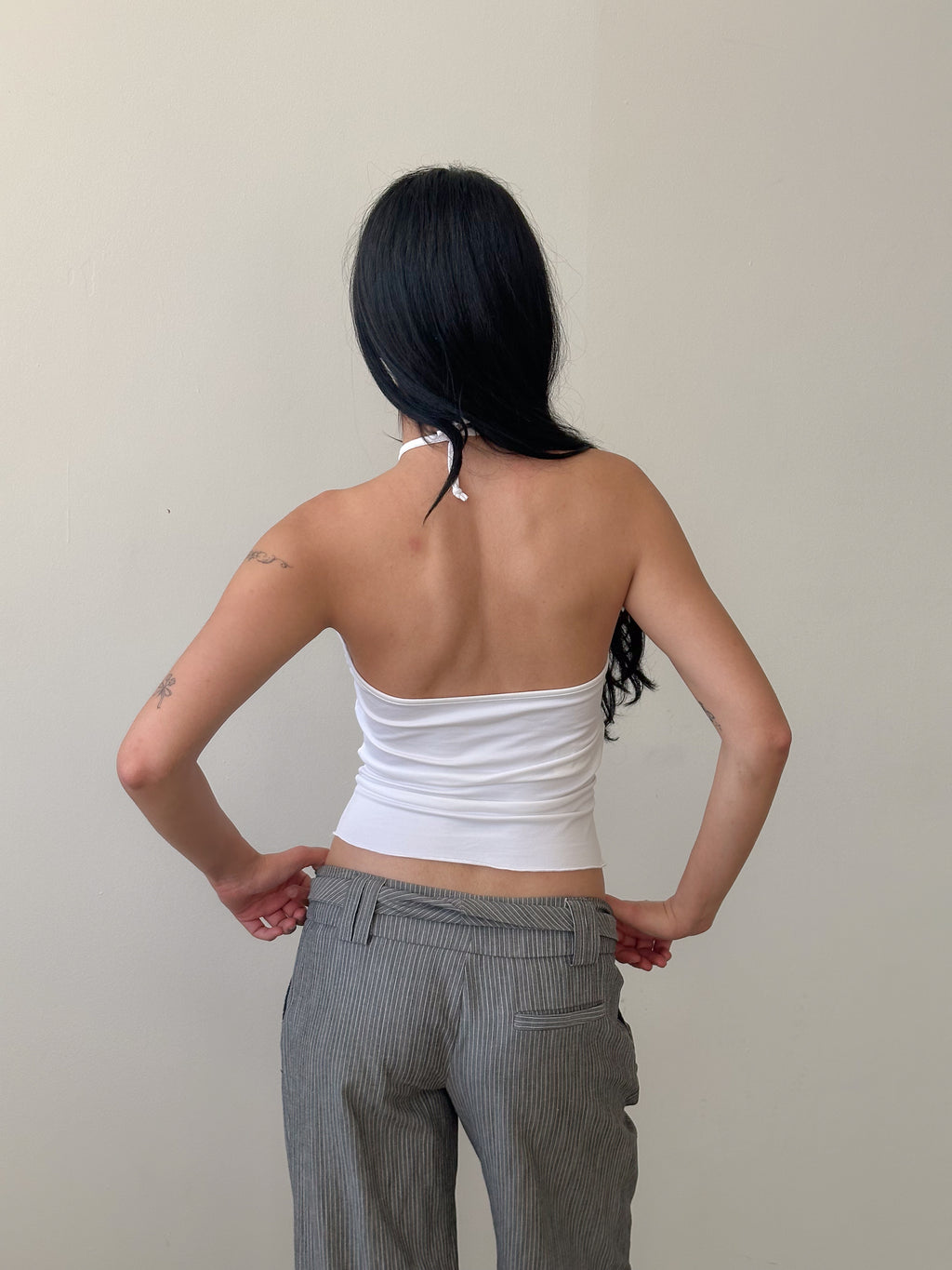 halter neck top / size xs