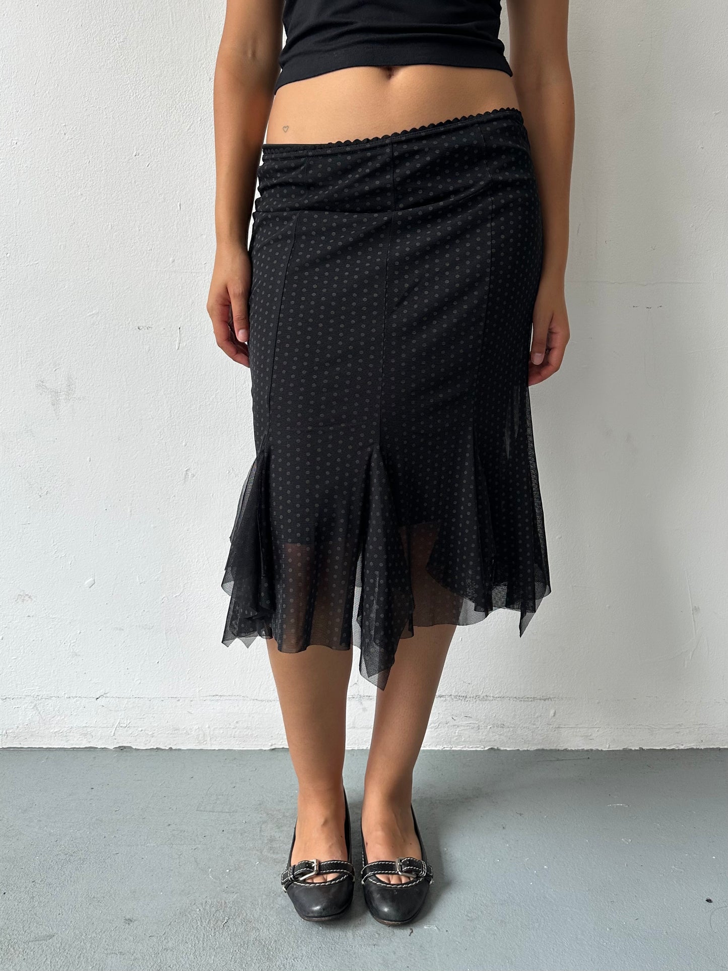 90's Polka Dot Skirt ∙ SIZE S