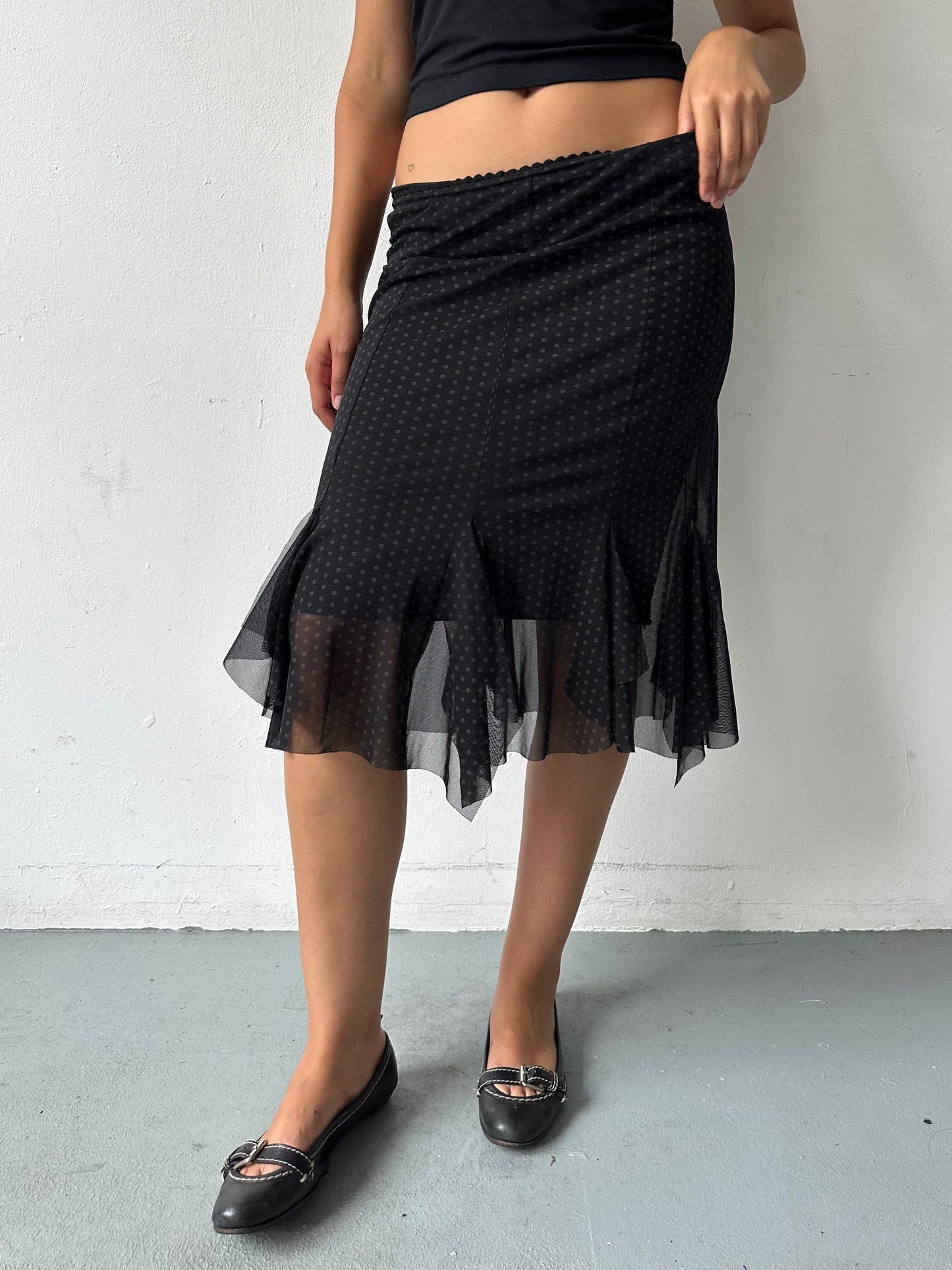 90's Polka Dot Skirt ∙ SIZE S