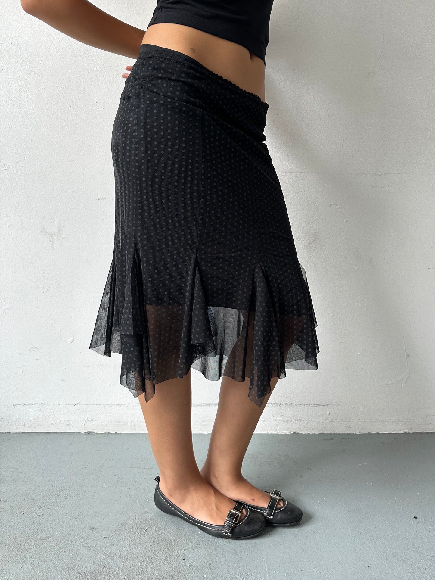 90's Polka Dot Skirt ∙ SIZE S