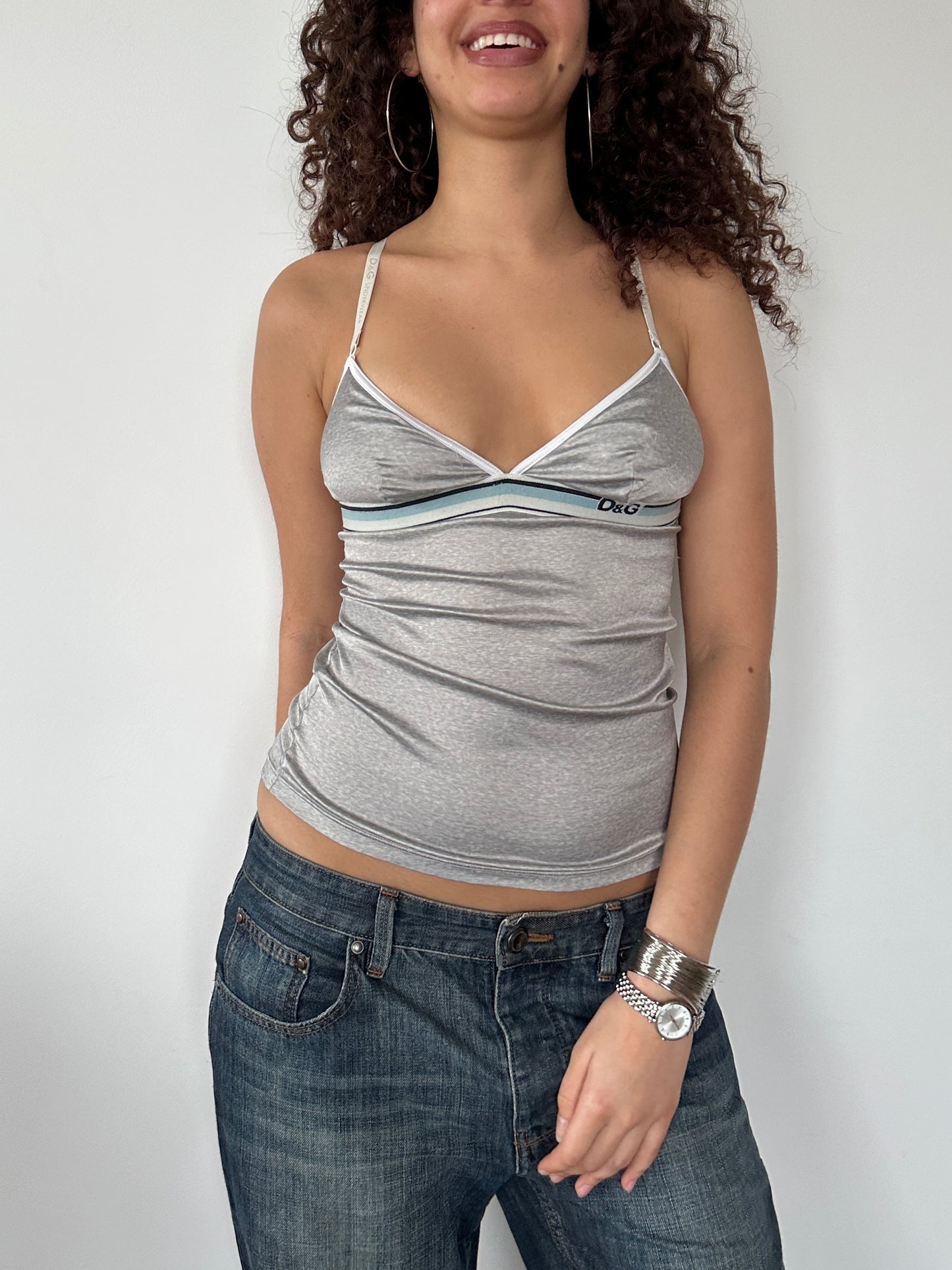 D&G SILVER CAMI ◦ SIZE S