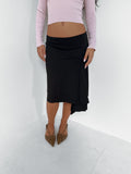 asymmetric pinstripe skirt — size xs/s