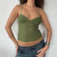 OLIVE MESH CAMI ◦ SIZE XS/S