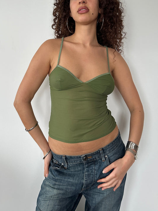 OLIVE MESH CAMI ◦ SIZE XS/S