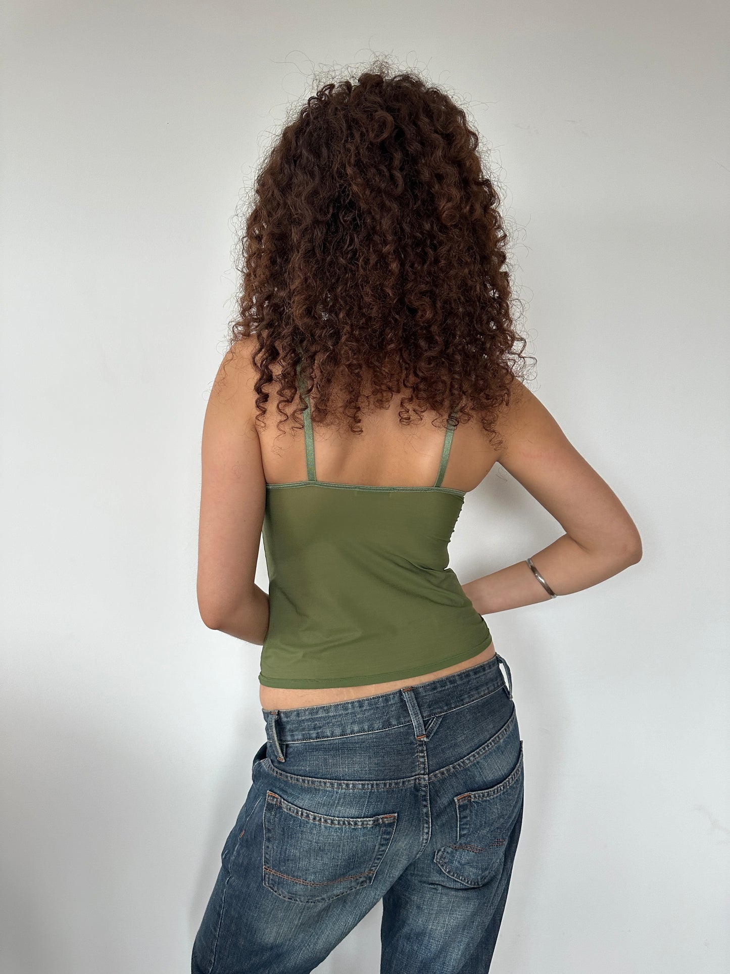 OLIVE MESH CAMI ◦ SIZE XS/S