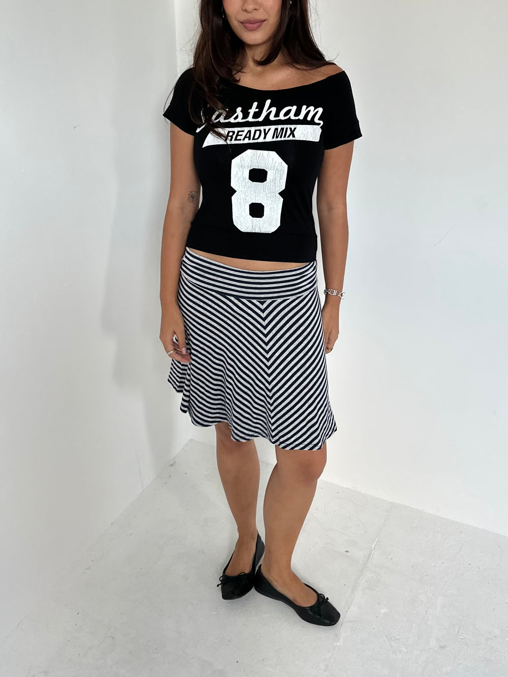 stripe skirt — size xs/s