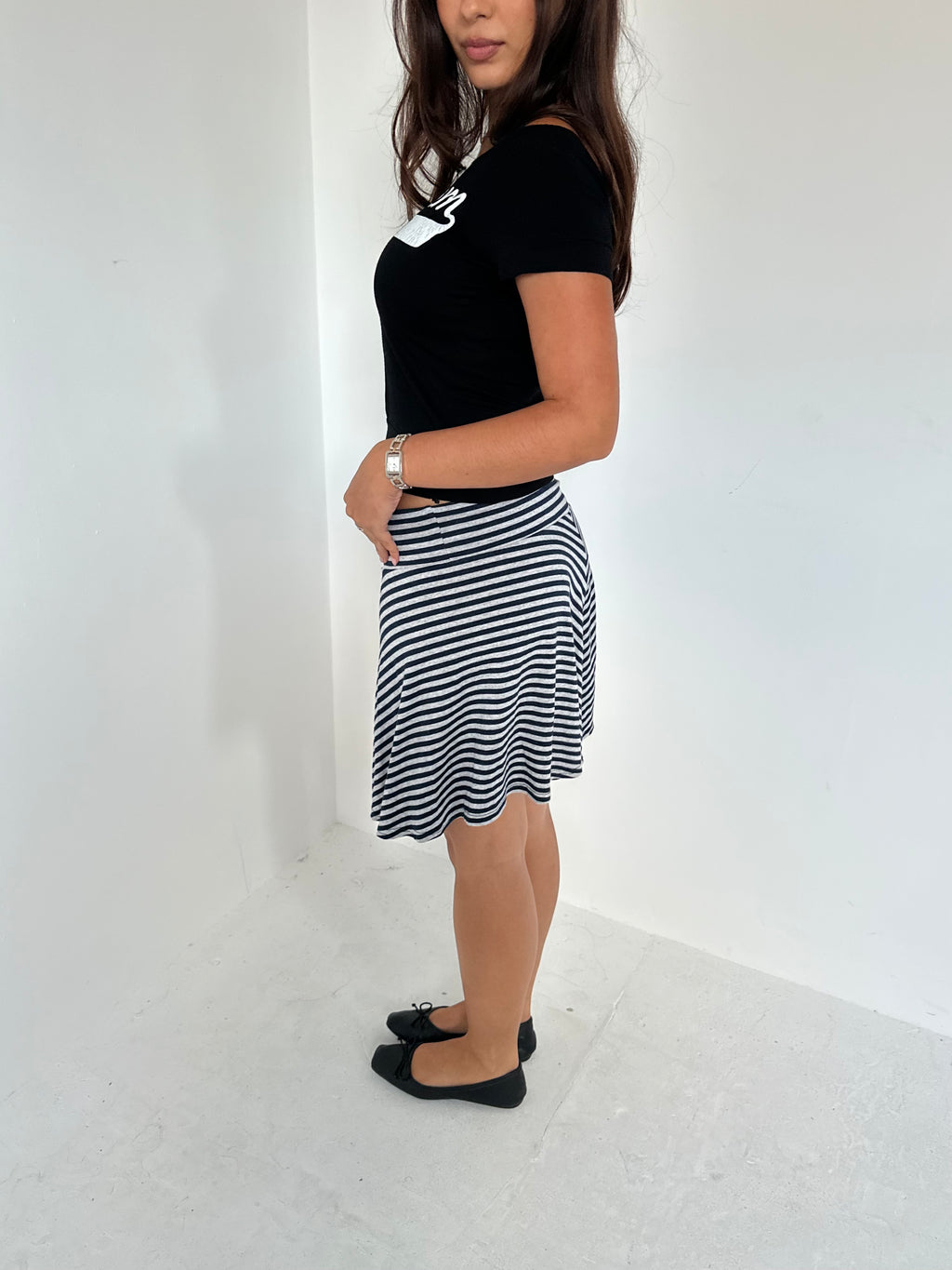 stripe skirt — size xs/s