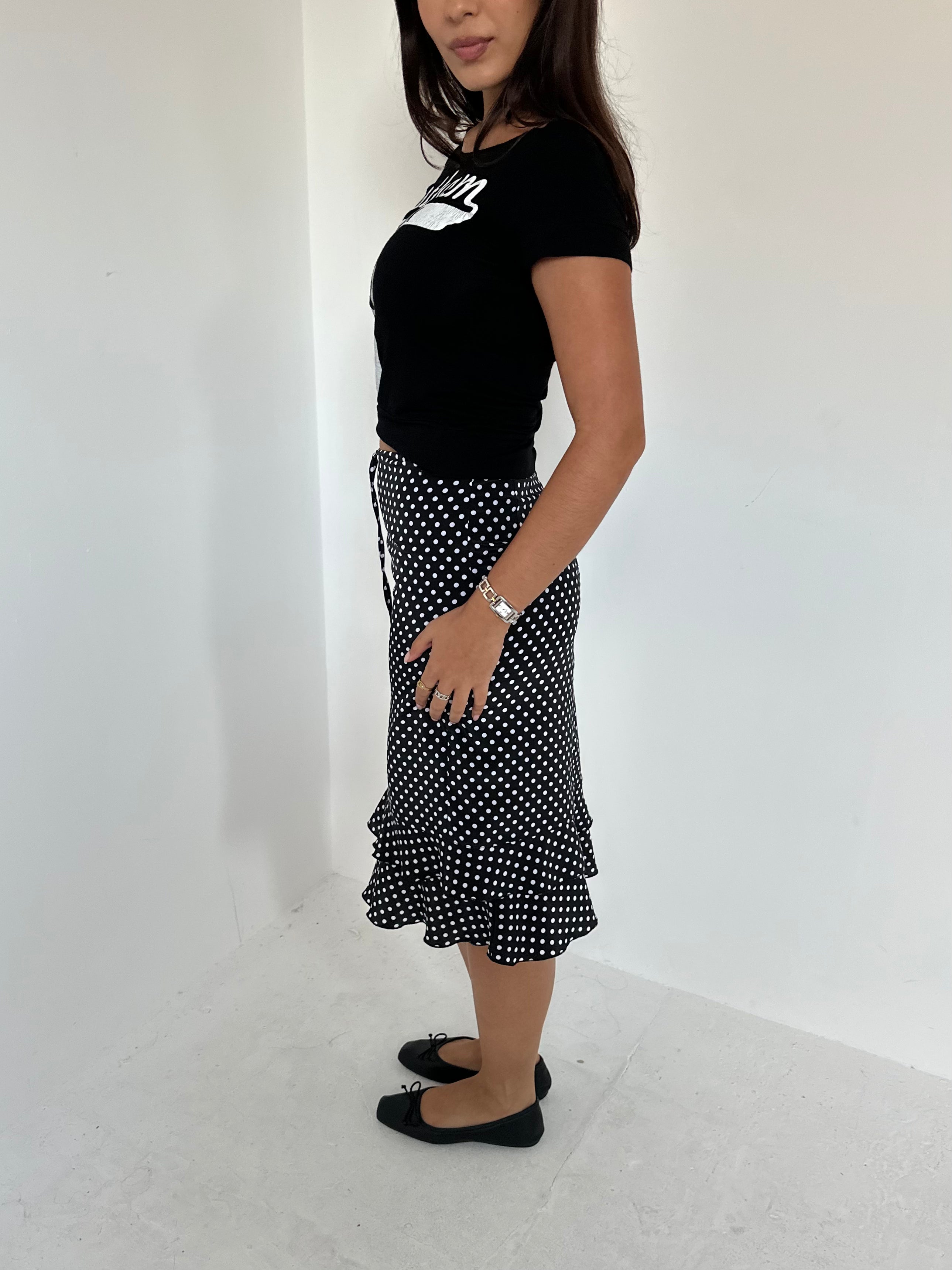 polka dot skirt — size xs/s