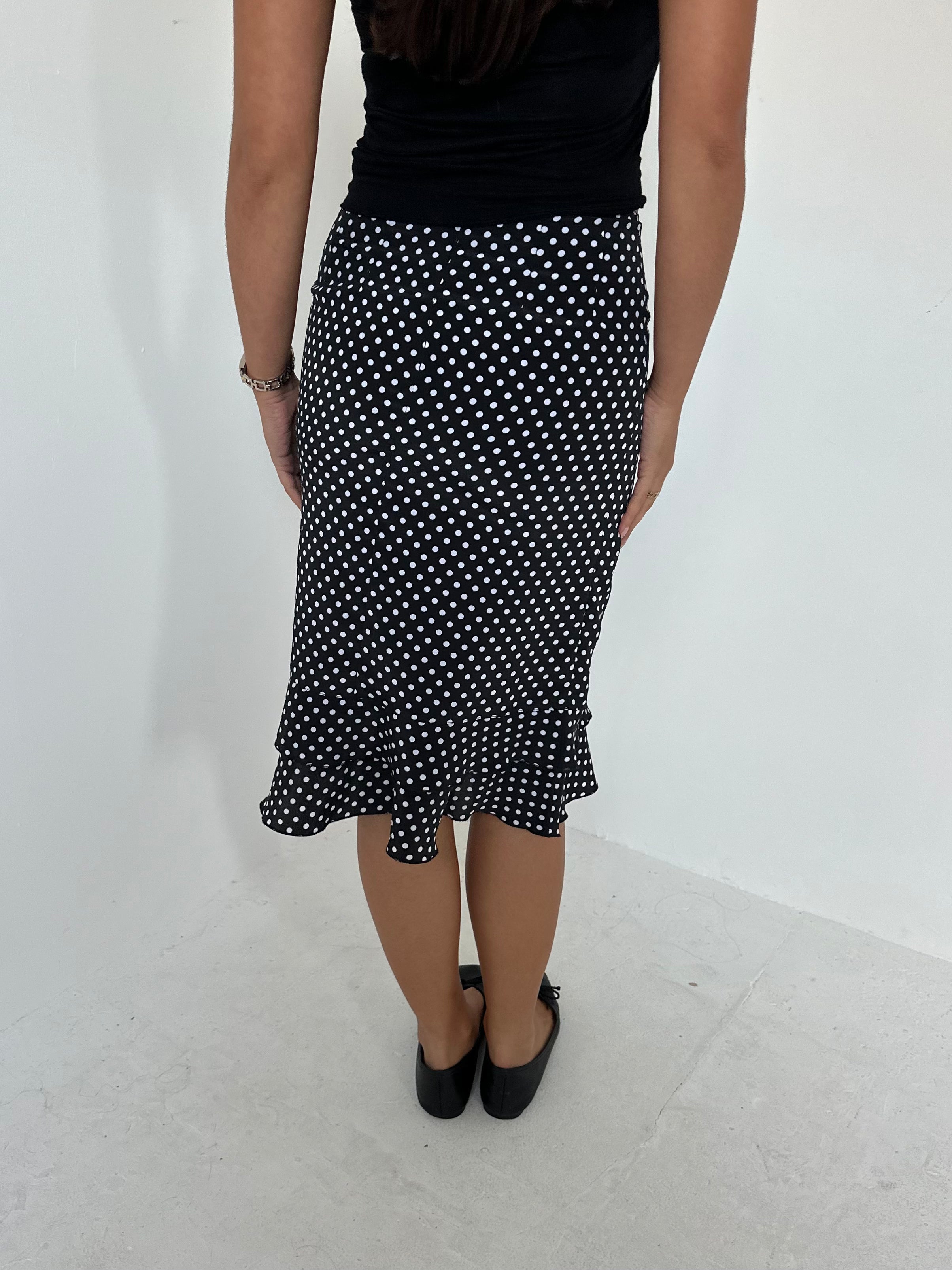 polka dot skirt — size xs/s