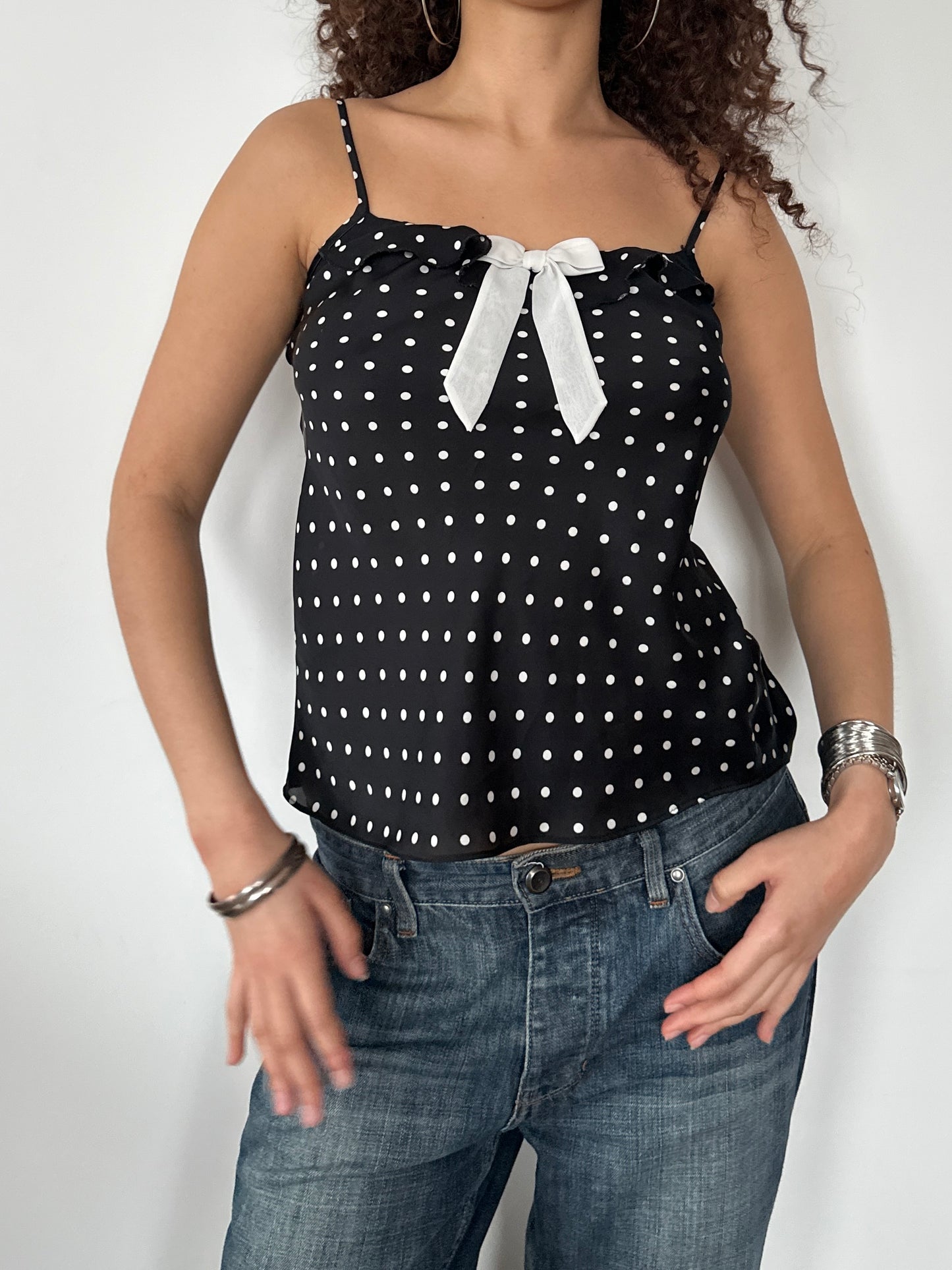 POLKS DOT SATIN CAMI ◦ SIZE S/M