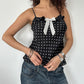 POLKS DOT SATIN CAMI ◦ SIZE S/M