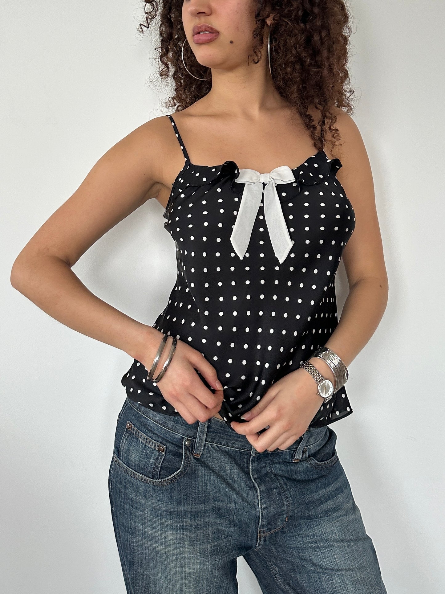 POLKS DOT SATIN CAMI ◦ SIZE S/M