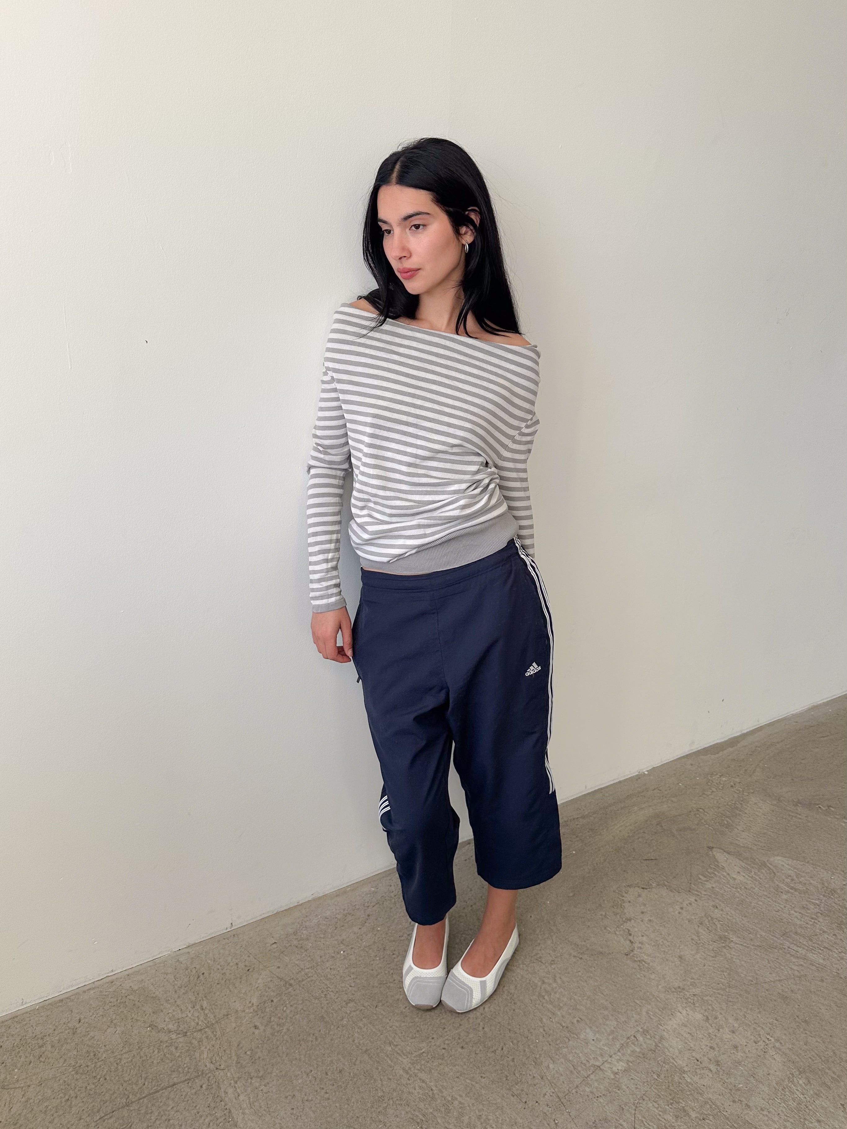 slouchy stripe knit / size s
