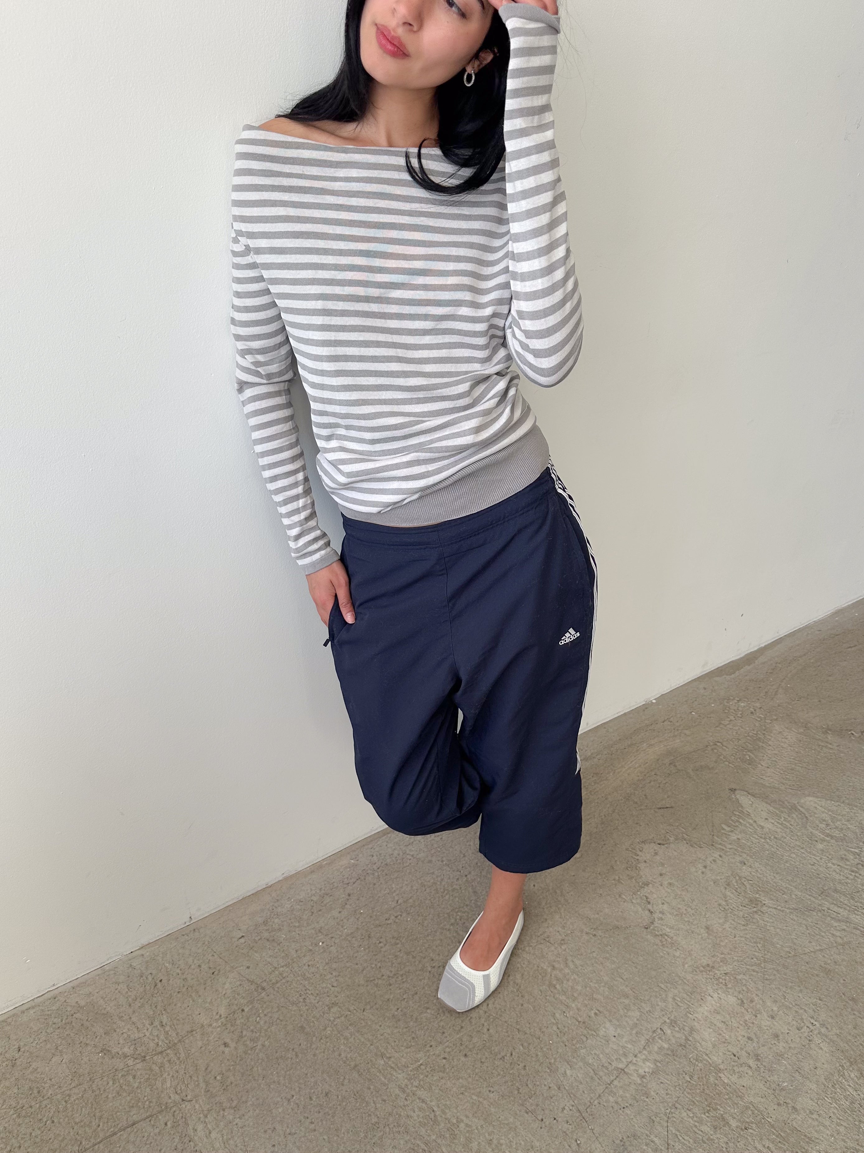 slouchy stripe knit / size s