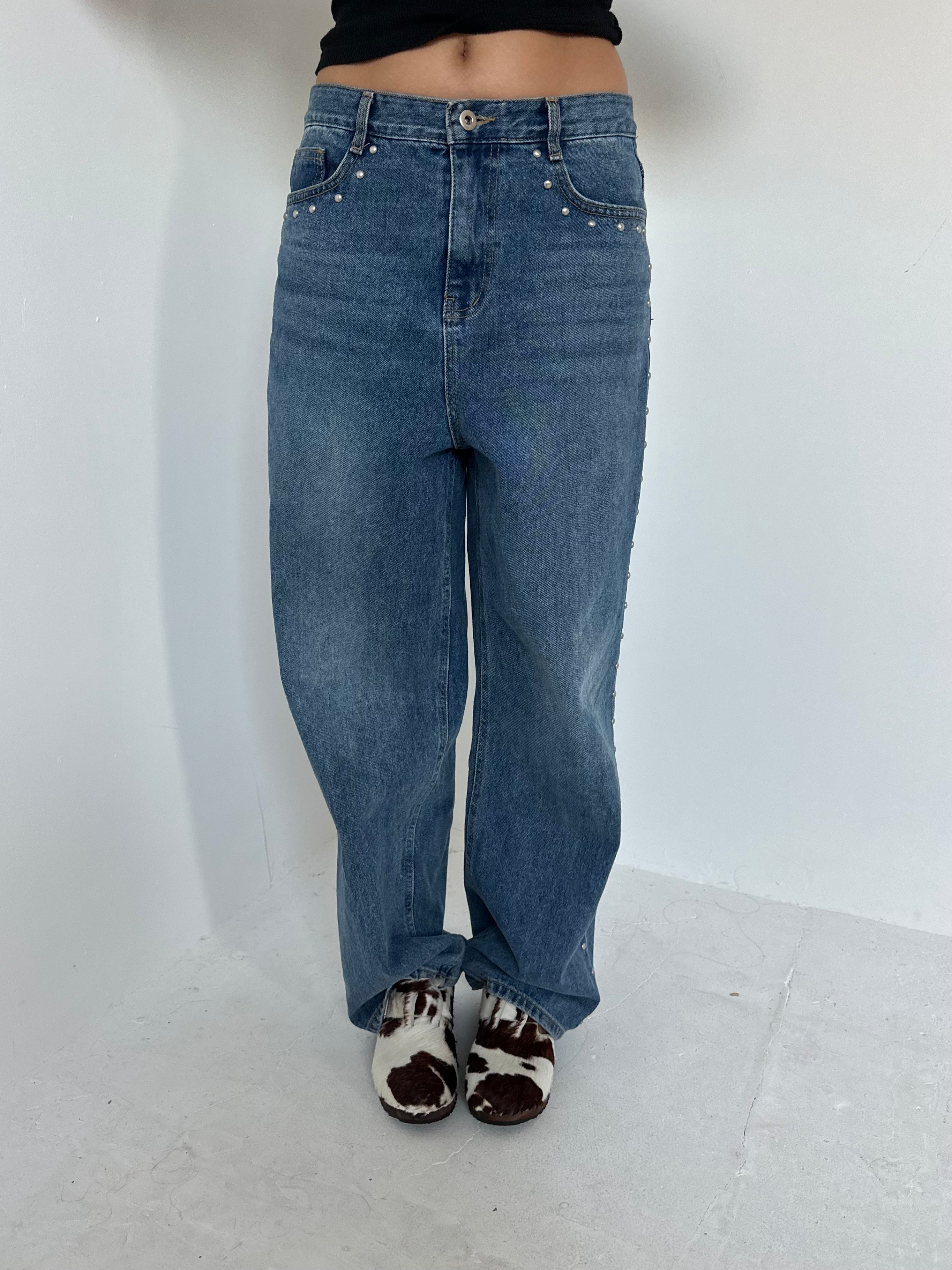 cow hide clogs — size 5