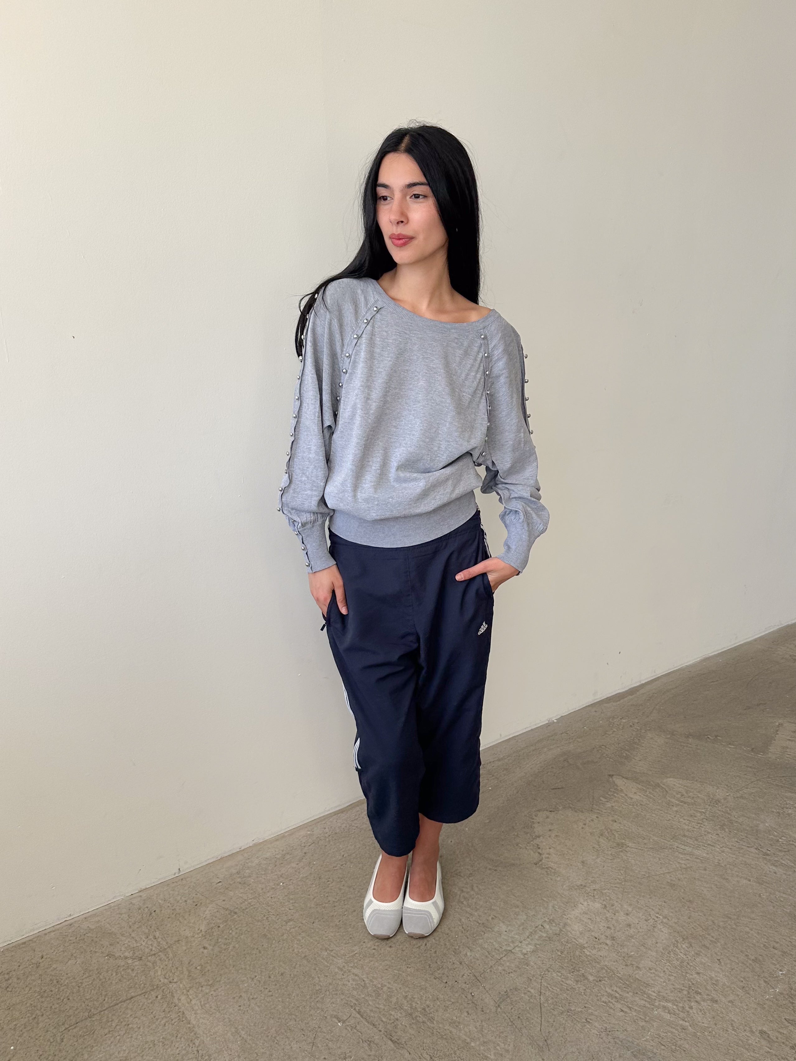 studded slouch knit / size s