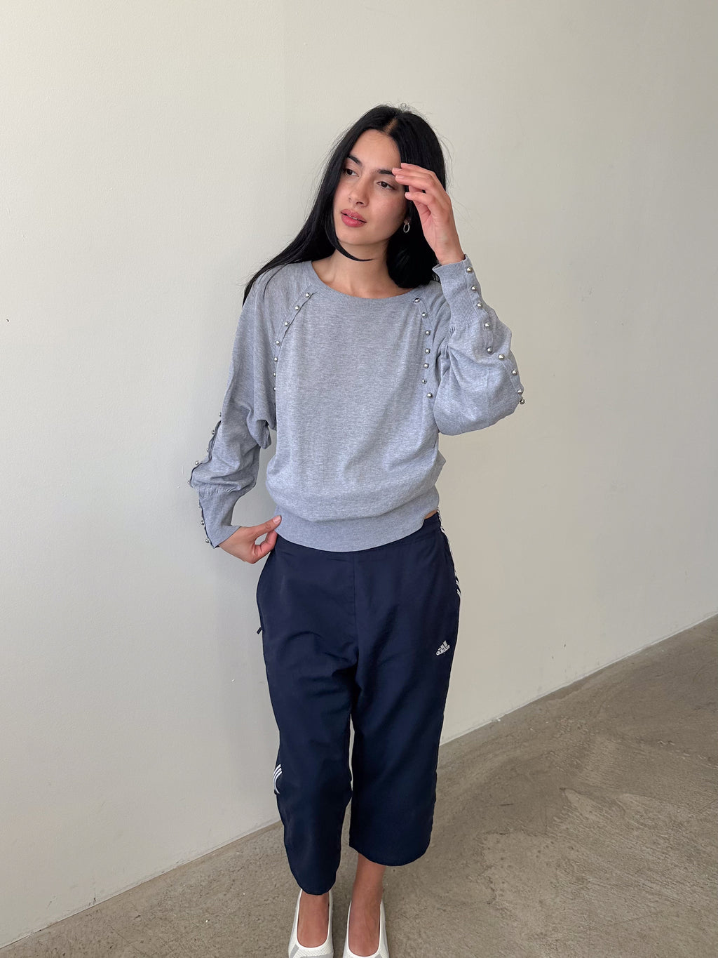 studded slouch knit / size s