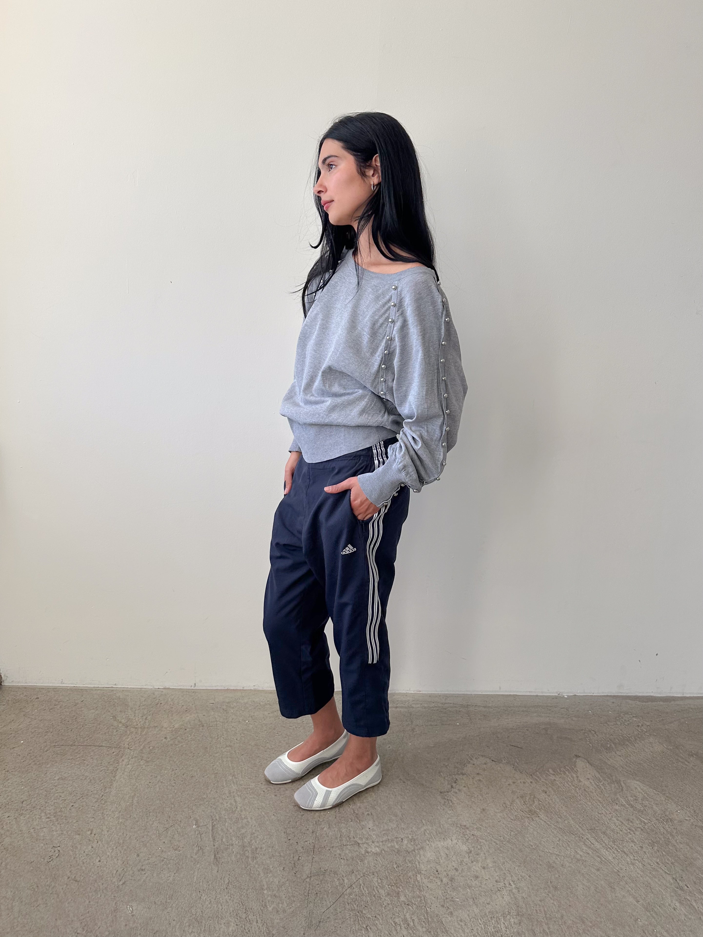 studded slouch knit / size s