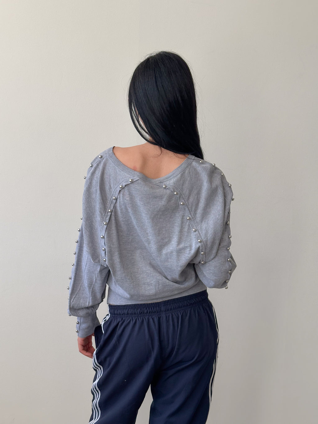 studded slouch knit / size s