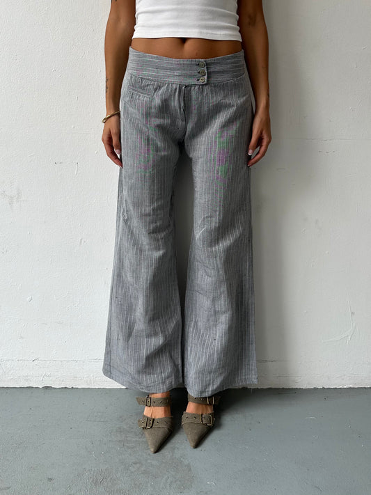 90's Pinstripe Trousers ∙ SIZE XS