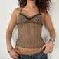 STRIPED MESH CAMI ◦ SIZE XS/S