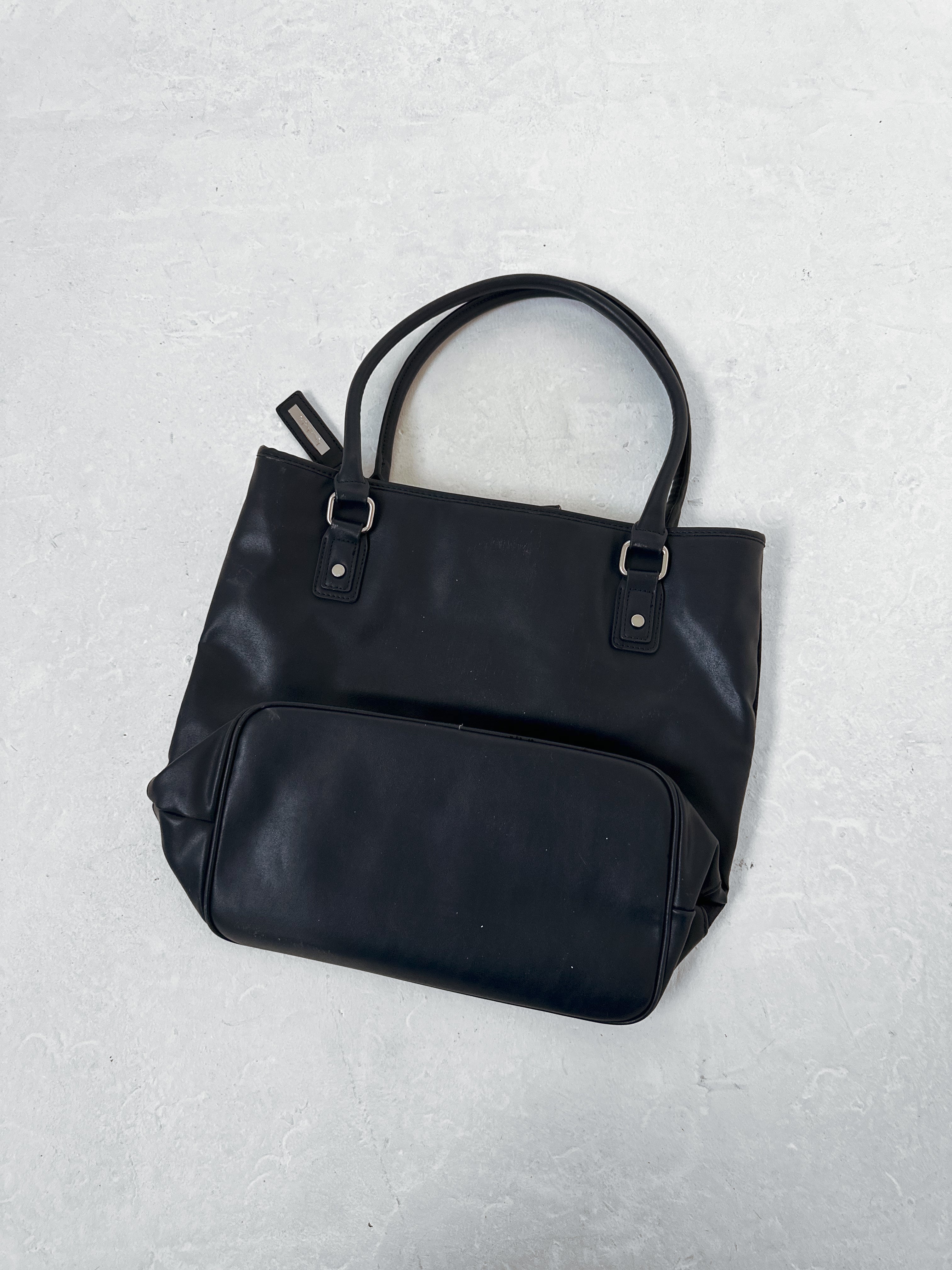 studded suede bag — one size