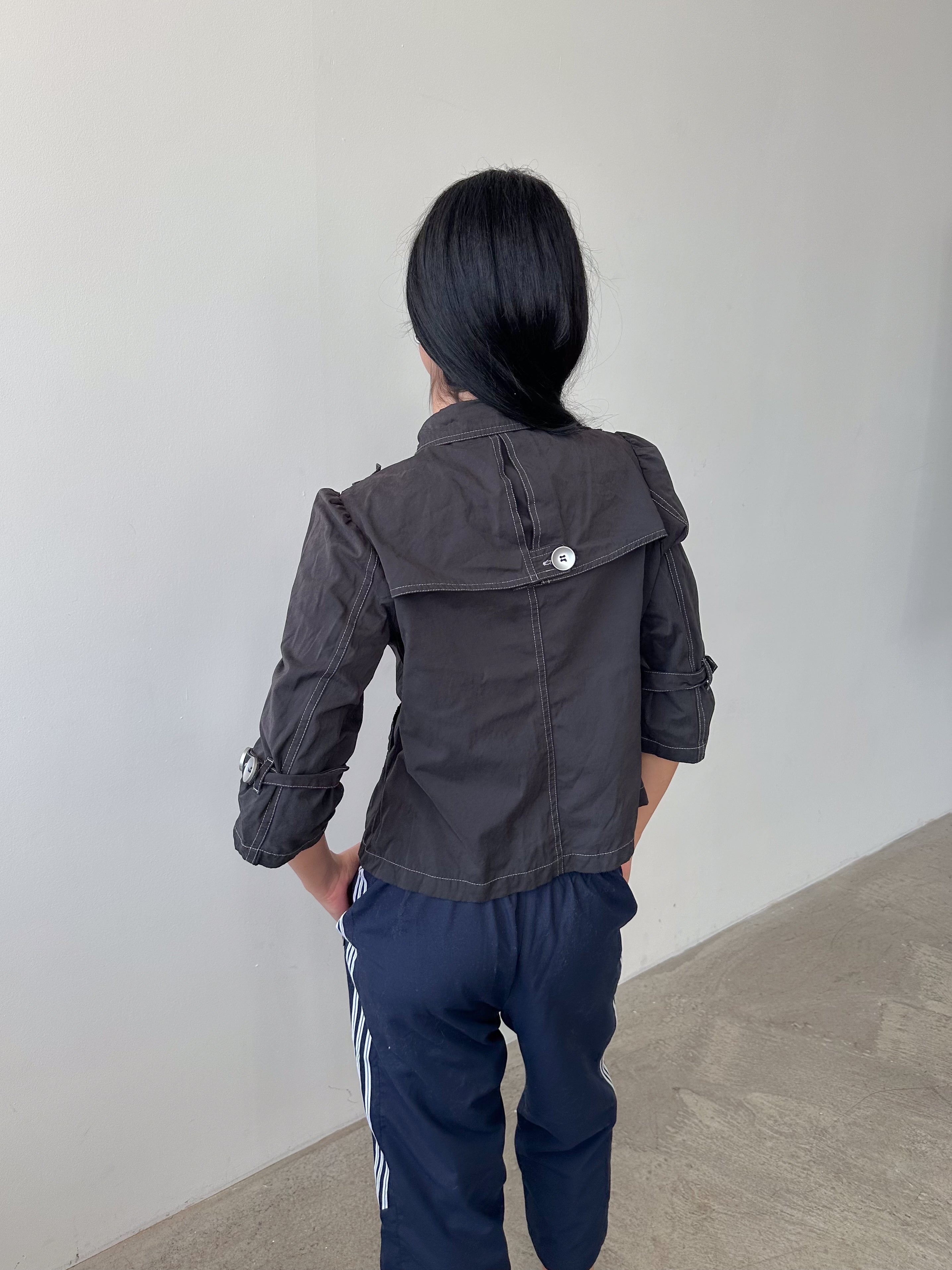 3/4 sleeve pea coat / size s